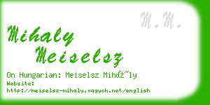 mihaly meiselsz business card